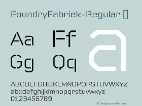 FoundryFabriek-Regular