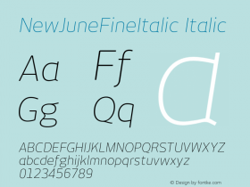 NewJuneFineItalic