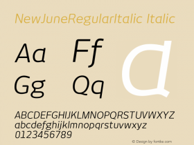 NewJuneRegularItalic