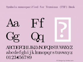 Symbola monospacified for Terminus (TTF)
