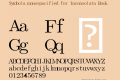 Symbola monospacified for Inconsolata