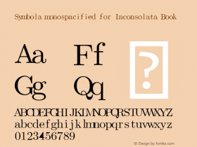 Symbola monospacified for Inconsolata