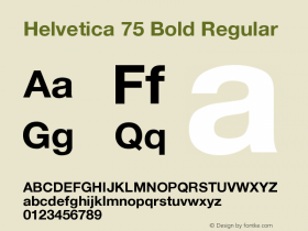 Helvetica 75 Bold