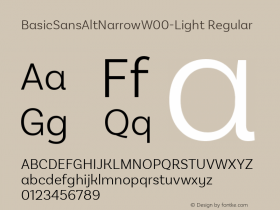 BasicSansAltNarrow-Light