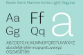 Basic Sans Narrow Extra Light