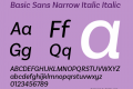 Basic Sans Narrow Italic