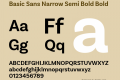 Basic Sans Narrow Semi Bold