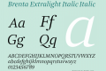 Brenta Extralight Italic