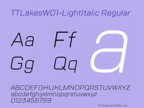 TTLakes-LightItalic