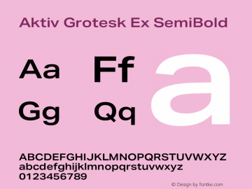 Aktiv Grotesk Ex