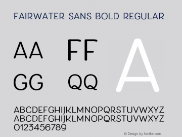 Fairwater Sans Bold