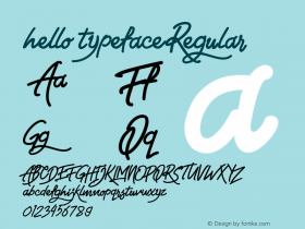 hello typeface