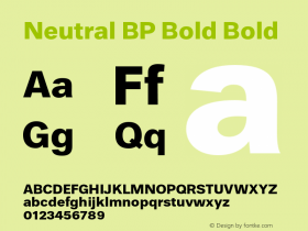 Neutral BP Bold