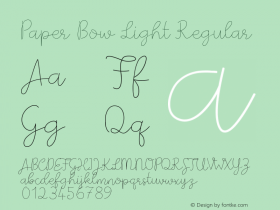Paper Bow Light