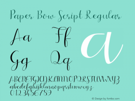 Paper Bow Script