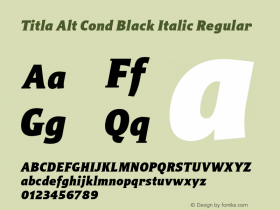 Titla Alt Cond Black Italic