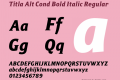 Titla Alt Cond Bold Italic