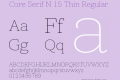 Core Serif N 15 Thin