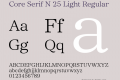 Core Serif N 25 Light