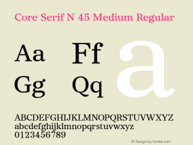 Core Serif N 45 Medium