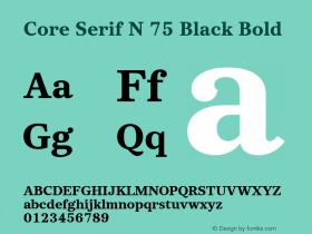 Core Serif N 75 Black