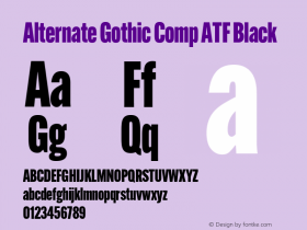 Alternate Gothic Comp ATF