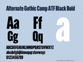 Alternate Gothic Comp ATF Black