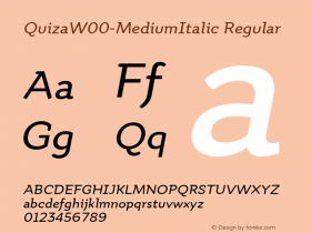 Quiza-MediumItalic