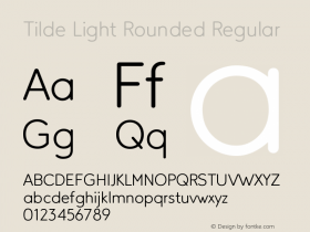 Tilde Light Rounded