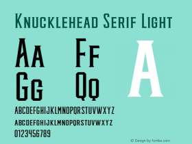 Knucklehead Serif