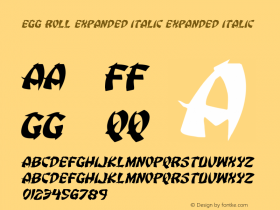 Egg Roll Expanded Italic