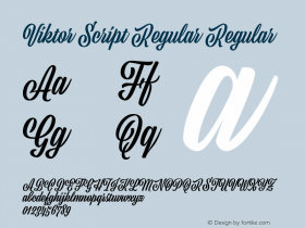 Viktor Script Regular