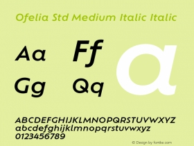 Ofelia Std Medium Italic