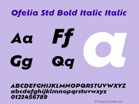 Ofelia Std Bold Italic