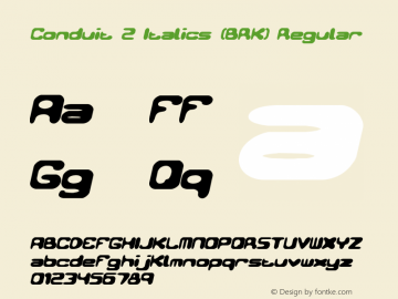 Conduit 2 Italics (BRK)