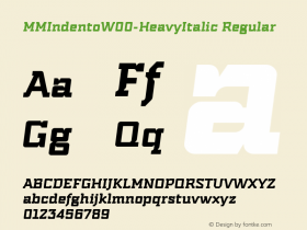 MMIndento-HeavyItalic