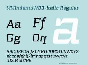 MMIndento-Italic