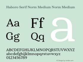 Haboro Serif Norm Medium