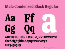 Mala Condensed Black