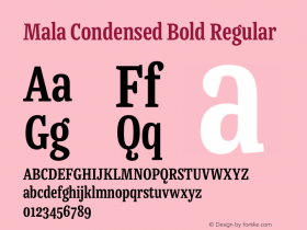 Mala Condensed Bold