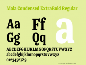 Mala Condensed ExtraBold