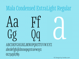 Mala Condensed ExtraLight