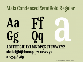 Mala Condensed SemiBold