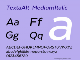TextaAlt-MediumItalic