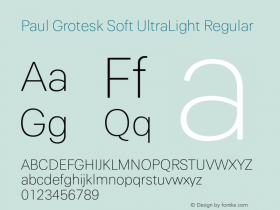 Paul Grotesk Soft UltraLight