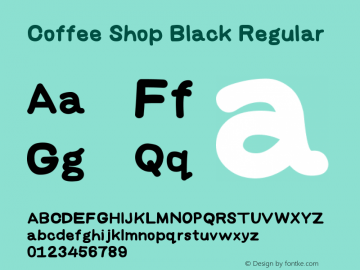 Coffee Shop Black