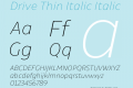 Drive Thin Italic