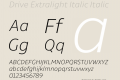 Drive Extralight Italic