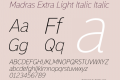 Madras Extra Light Italic