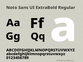 Noto Sans UI ExtraBold